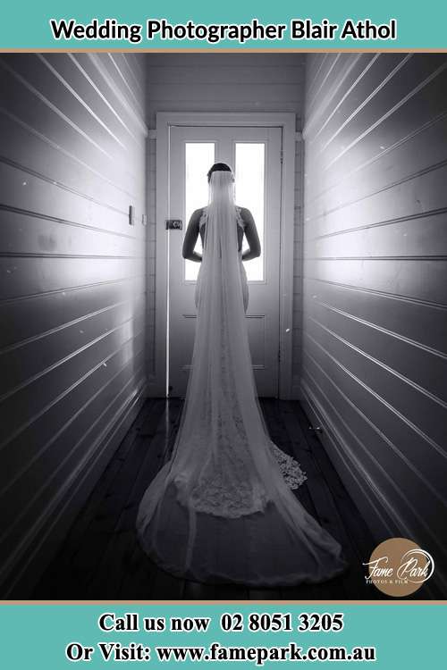 Photo of the Bride going out the door Blair Athol NSW 2560