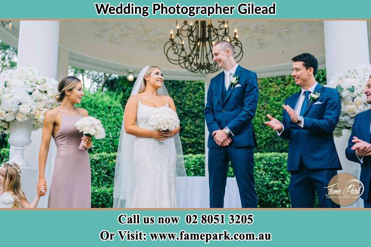 Photo of the Groom and the Bride with the entourage Gilead NSW 2560