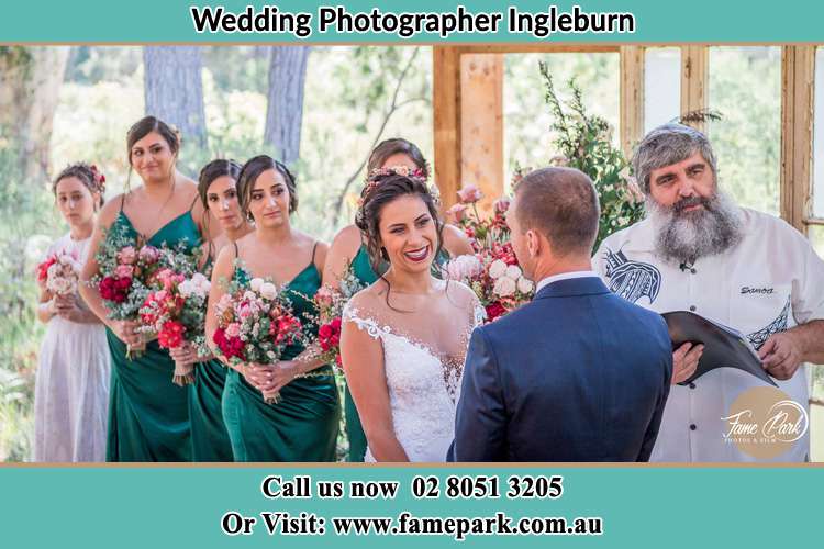 Photo of the Bride and the Groom at the matrimony Ingleburn NSW 2565