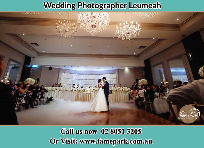 Photo of the Bride and the Groom dancing on the dance floor Leumeah NSW 2560