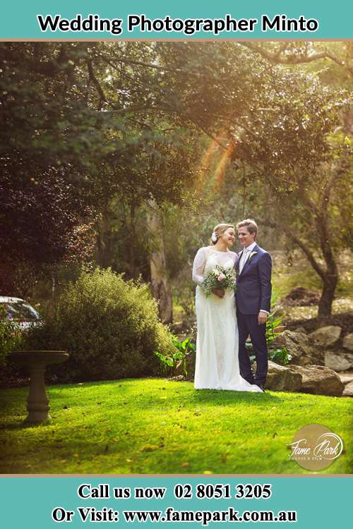 Photo of the Bride and the Groom at the yard Minto NSW 2566